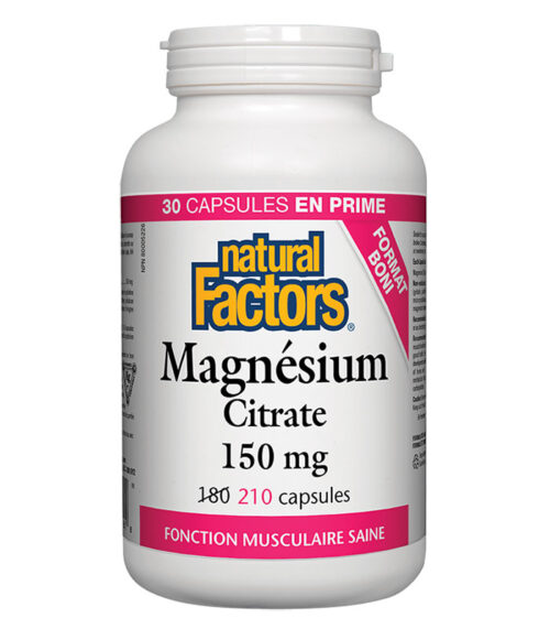 magnesium citrate natural factors