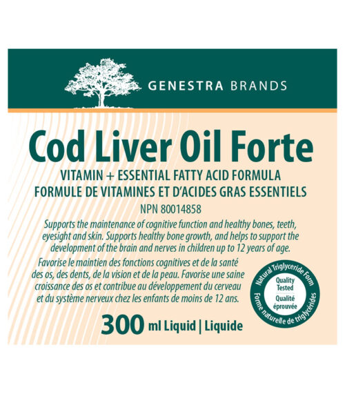 cod liver oil forte genestra huile foie morue