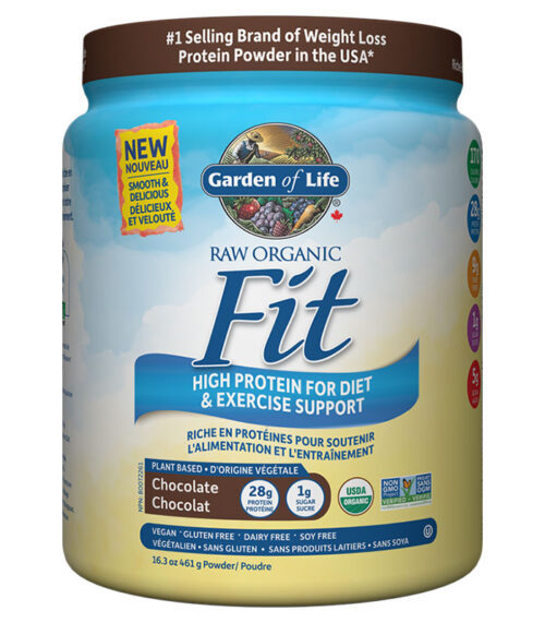 raw fit protein garden of life choco