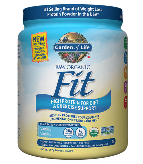 raw fit protein garden of life vanille