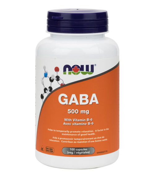 GABA 500mg + B-6 100 vcap now puresource