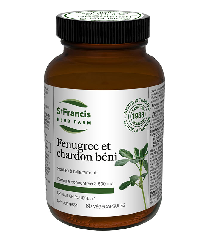 fenugrec et chardon beni 60 capsules st francis herbal farm