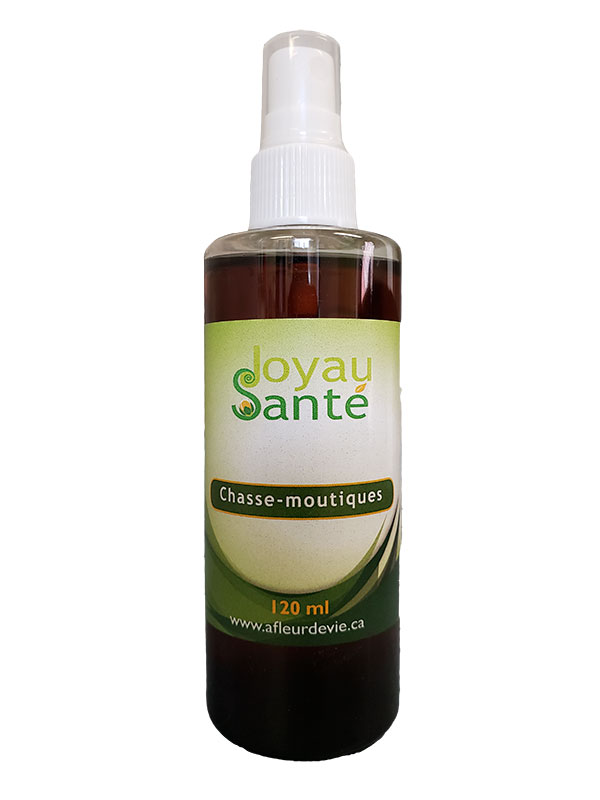 Joyau Santé Chasse-moustique naturel a base d'huile de margousier, huile de pépin de raisins et huiles essentielles
