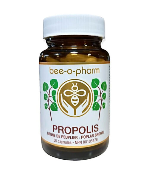 Bee-o-pharm Capsules de propolis brune de peuplier 200mg 50 capsules
