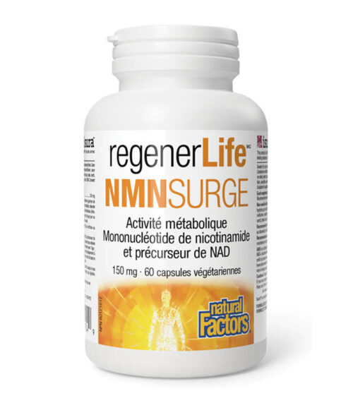 Natural Factors RegenerLife NMN Surge 60 capsules végétariennes