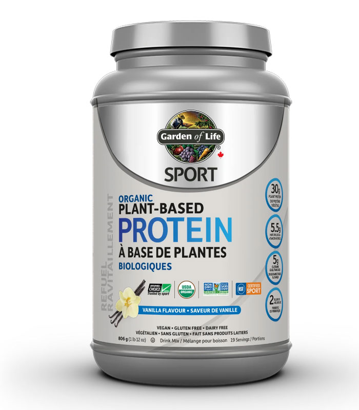 Garden Of Life Protéine Sport à base de plantes biologiques - Saveur de vanille
